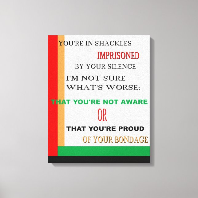 In Shackles Wrapped Canvas Print (Front)