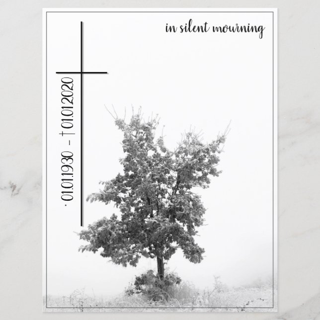 In silent mourning - tree on meadow 2.0 (Front)