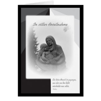 In silent sympathy cards