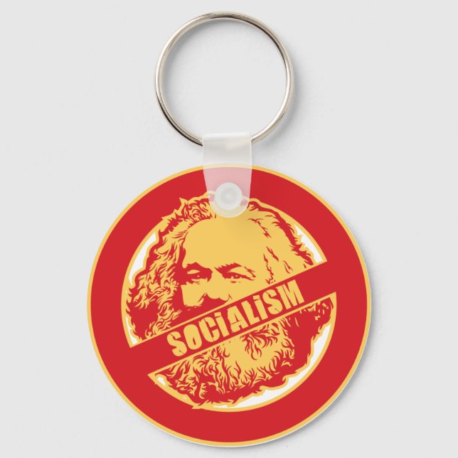 In Socialism Keychain (Front)