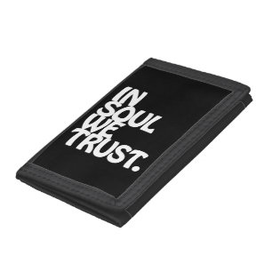 In Soul We Trust. Trifold Wallet