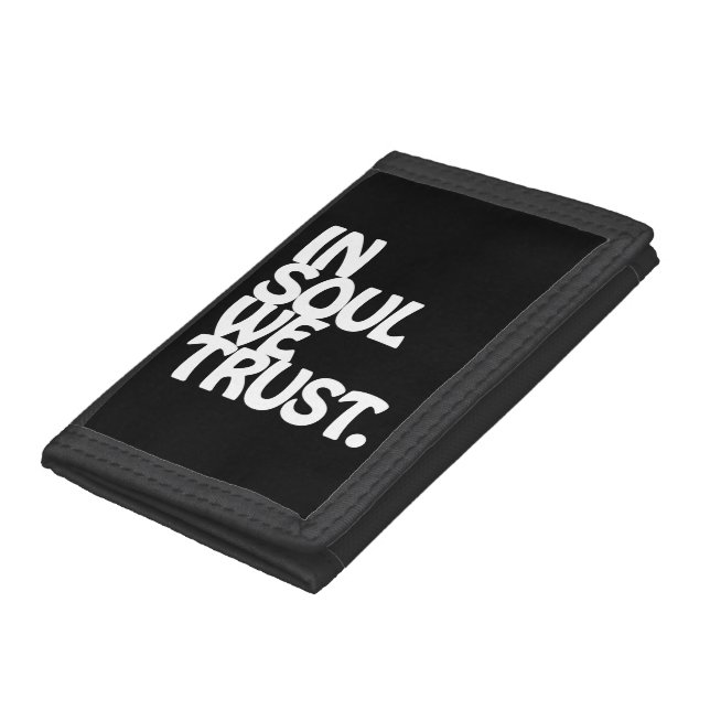 In Soul We Trust. Trifold Wallet (Bottom)