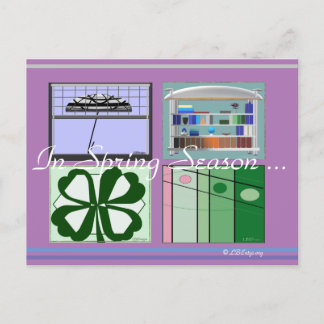 In Spring Season 2021 Postcard