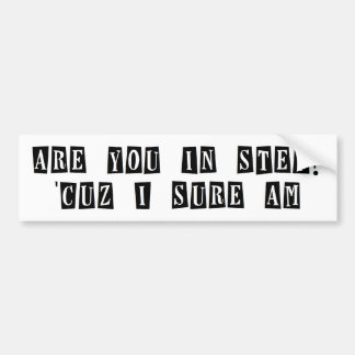 In step bumper sticker