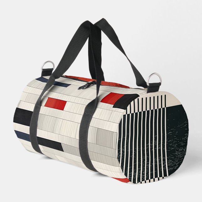 “In Style” Men’s Two-Sided Print  Duffle Bag (Left Corner)