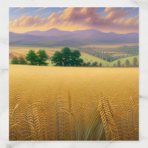 In summer The Beauty of Wheat Fields is Simply Br Envelope Liner
