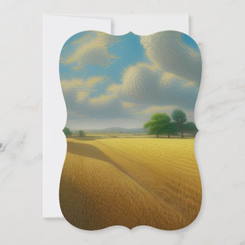 In summer The Beauty of Wheat Fields is Simply Br Note Card