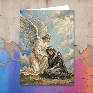 In Sympathy Grief Poem   Angel Watching Over You Card