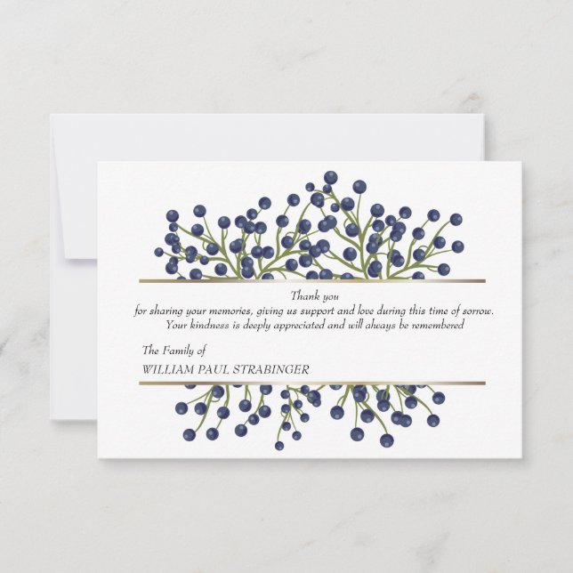 In Sympathy Thank You Card (Front)