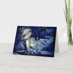 "In the Abyss" Greeting Card