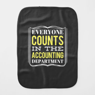 In The Accounting Department Baby Burp Cloth