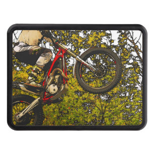 In the Air - Dirt Bike Rider Hitch Cover