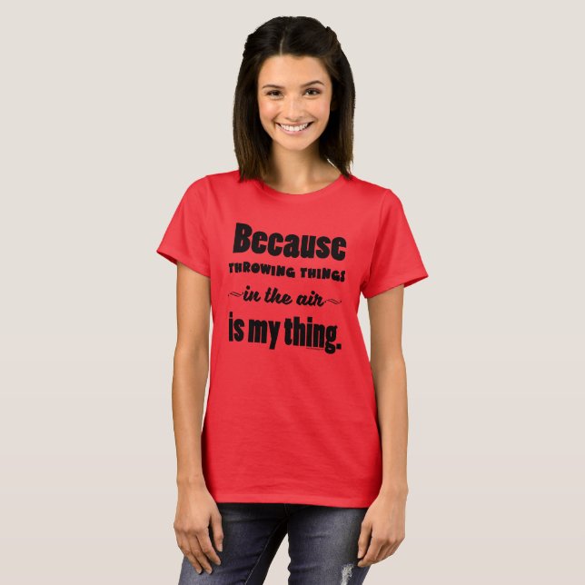 In The Air- Shot Put Discus Javelin Hammer Shirt (Front Full)