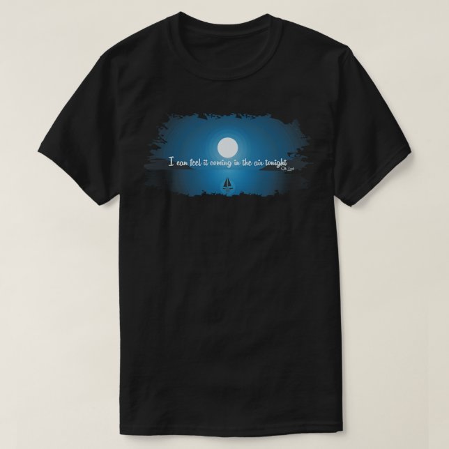 In the Air Tonight Phil Collins 1980s T-Shirt (Design Front)