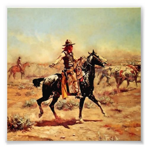 In the Alkali Western Art by Charles M Russell Photo Print