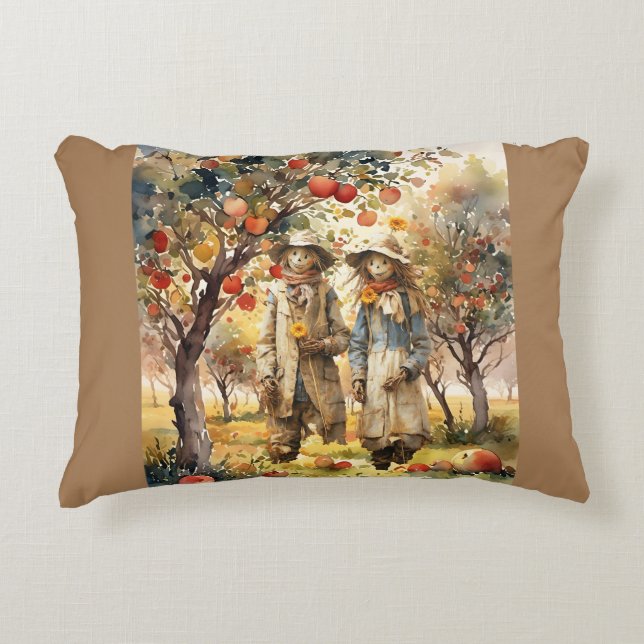 In The Apple Orchard Accent Pillow (Front)