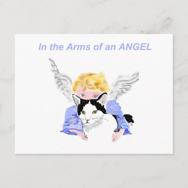 In The Arms of An Angel Postcard (Front)