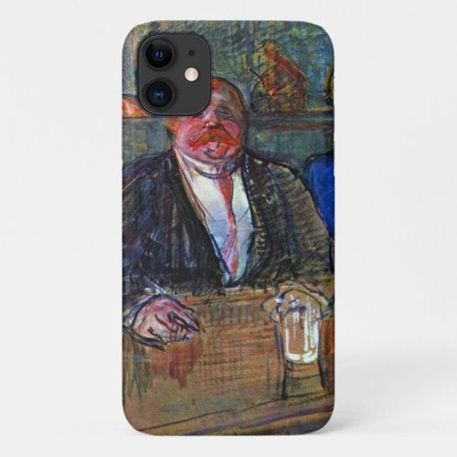 In The Bar by Toulouse Lautrec Vintage Fine Art iPhone 11 Case