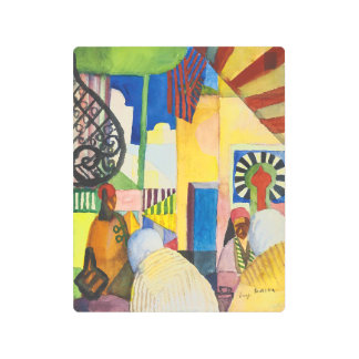 In the Bazaars | Auguste Macke | Metal Print