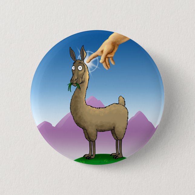 In the Beginning... Button (Front)