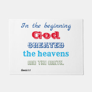 In the Beginning God Created Doormat