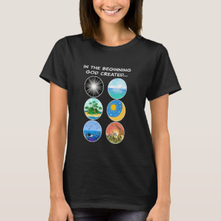In The Beginning GOD Created School Teacher & Kids T-Shirt