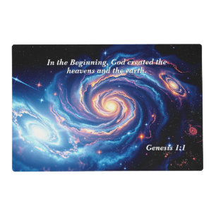 In the Beginning, God & Creation Verse Placemat