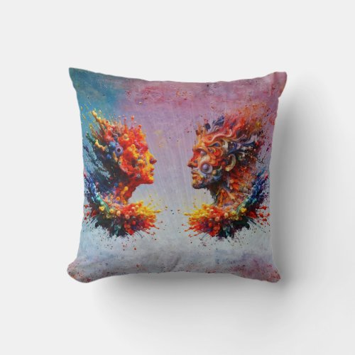 In the Beginning Throw Pillow