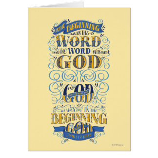 In the Beginning Was the Word Cards