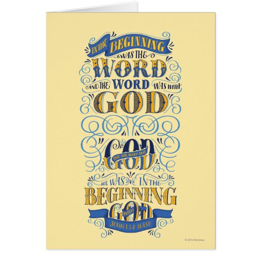 In the Beginning Was the Word Cards (Front)