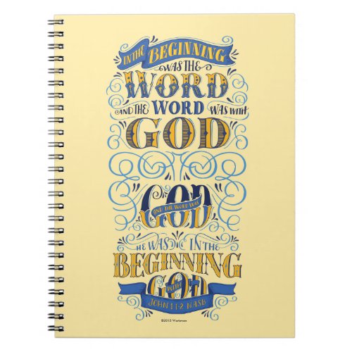 In the Beginning Was the Word Notebook