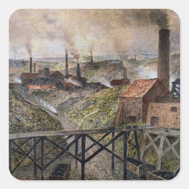 In the Black Country, 1890 Square Sticker (Front)