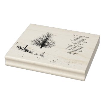 In The Bleak Mid Winter Card Stamp by Considernature at Zazzle