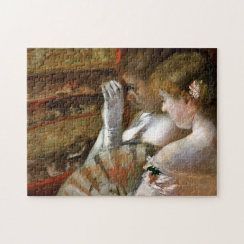 In the Box by Mary Cassatt  Jigsaw Puzzle