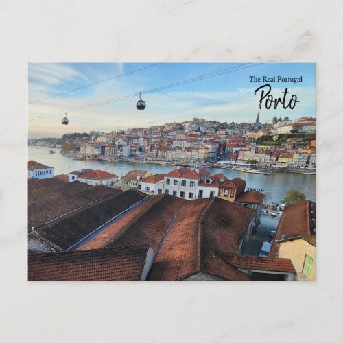 In the Cable Car_ Porto Postcard