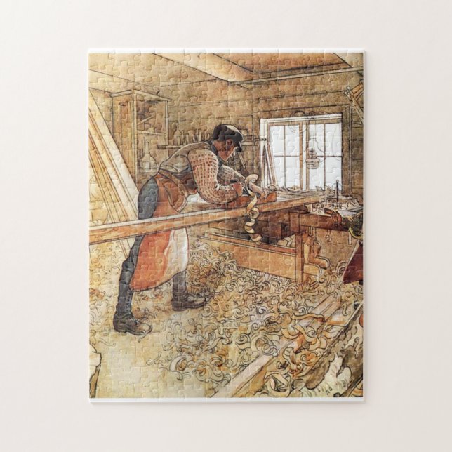 In the Carpenter Shop - Carl Larsson 1905 Jigsaw Puzzle (Vertical)
