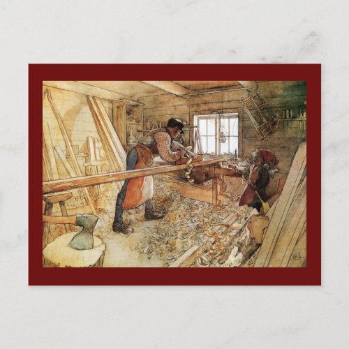 In the Carpenter Shop Postcard