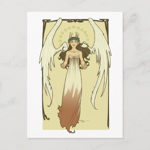 In The Circle of the Angels Light Postcard