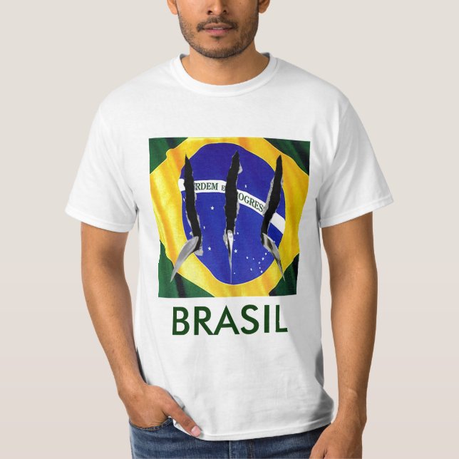 IN THE CLAWS OF THE FLAG, BRAZIL T-Shirt (Front)