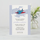 In the clouds -airplane birthday invitations - 5 | Zazzle