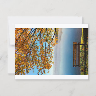 IN THE COLORS OF THE NATURE THE AUTUMN POSTCARD
