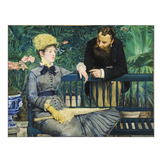 In the Conservatory by Edouard Manet in 1879 Photo Print (Front)