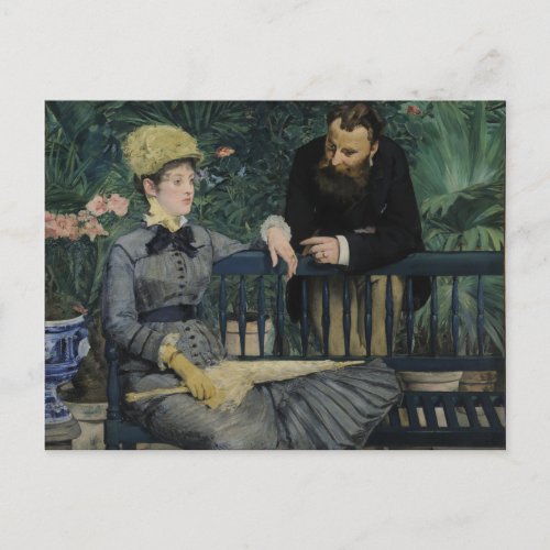 In the Conservatory Edouard Manet Postcard