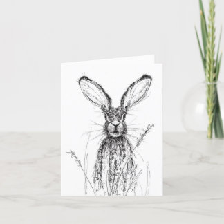 In The Cornfields - Hare Thank You Card