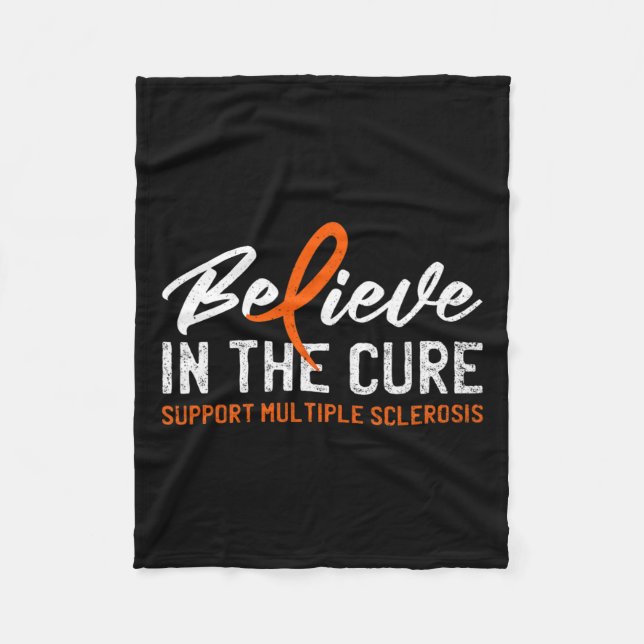 In The Cure Ms Multiple Sclerosis Awareness 1  Fleece Blanket (Front)