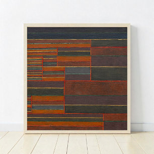 In the Current Six Thresholds, Paul Klee, Abstract Poster