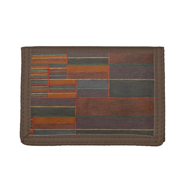 In the Current Six Thresholds, Paul Klee, Abstract Trifold Wallet (Front)