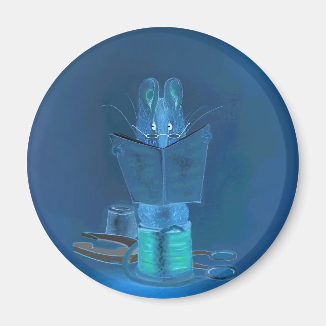 'In the Dark' 3" Round Refrigerator Magnet (Front)