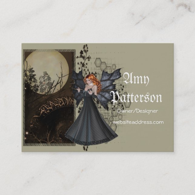 In the Dark of the Night Fantasy Business Cards (Front)