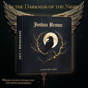 In the Darkness of the Night” – The Moon’s Silent 3 Ring Binder